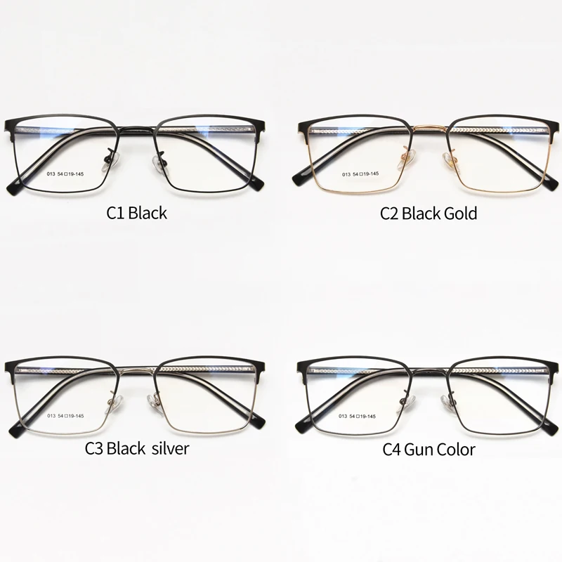 Retro non-magnetic metal adult computer gaming anti blue light glass for men and women