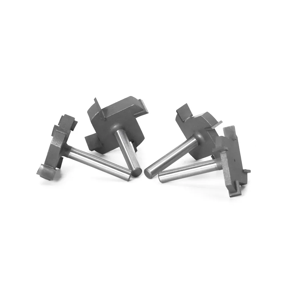 ALPHA 6MM Shank 4 Flute Body Plane Tool Slab Flattening T Slot Router Bits