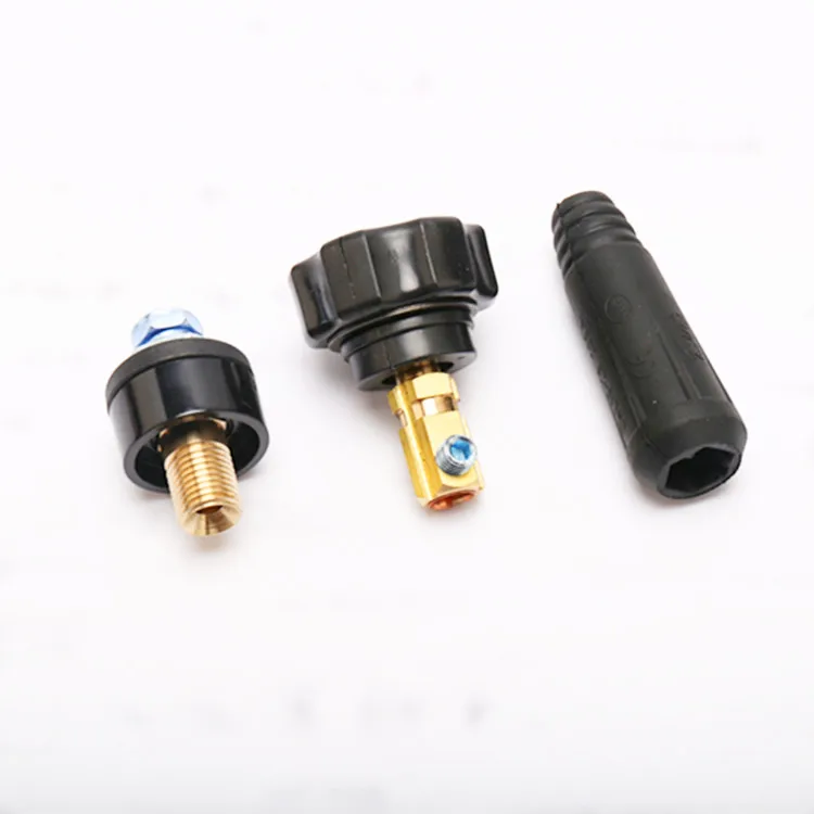 Red and Black Thai Type Female Welding Cable Socket 10-25