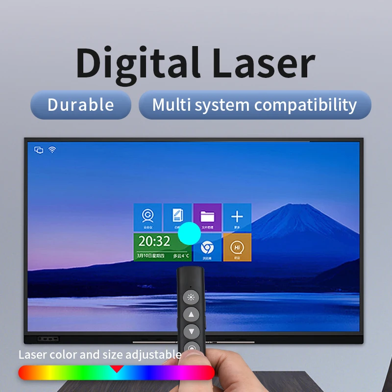 New 3-in-1 multi-function touch pen 2.4G Wireless Presenter for USB laser pointer demonstration of Powerpoint