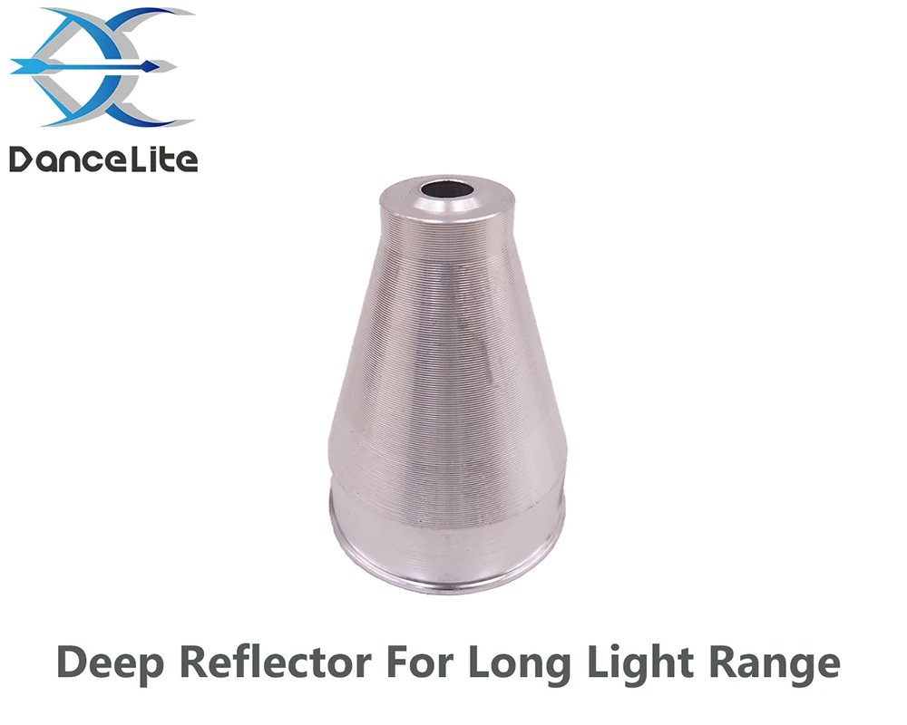 NEW (Dia:41.5mmxH:57.5mm) LED Flashlight Deep Reflector Aluminum Smooth SMO Torch Light Cup For Long Light Range