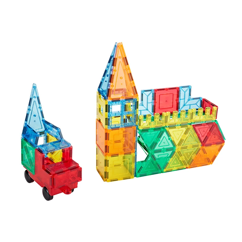 ASTM/CE/GCC Plastic magnetic tiles toys 3d educational toys magnet tiles toys blocks for kids