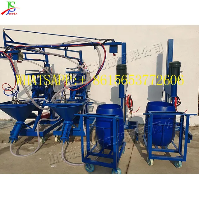GRC Fiberglass Garden Sculpture Mortar Spraying Machine 90 Screw Spray Machine Stator Rotor