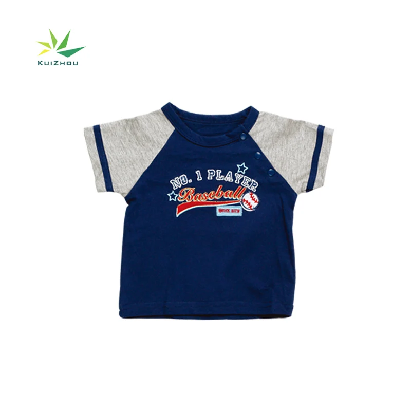 Summer Sporty Style 100% Cotton Clothes Embroidery Short Sleeve T Shirt and Short Pant 2 Pieces baby boy clothing sets