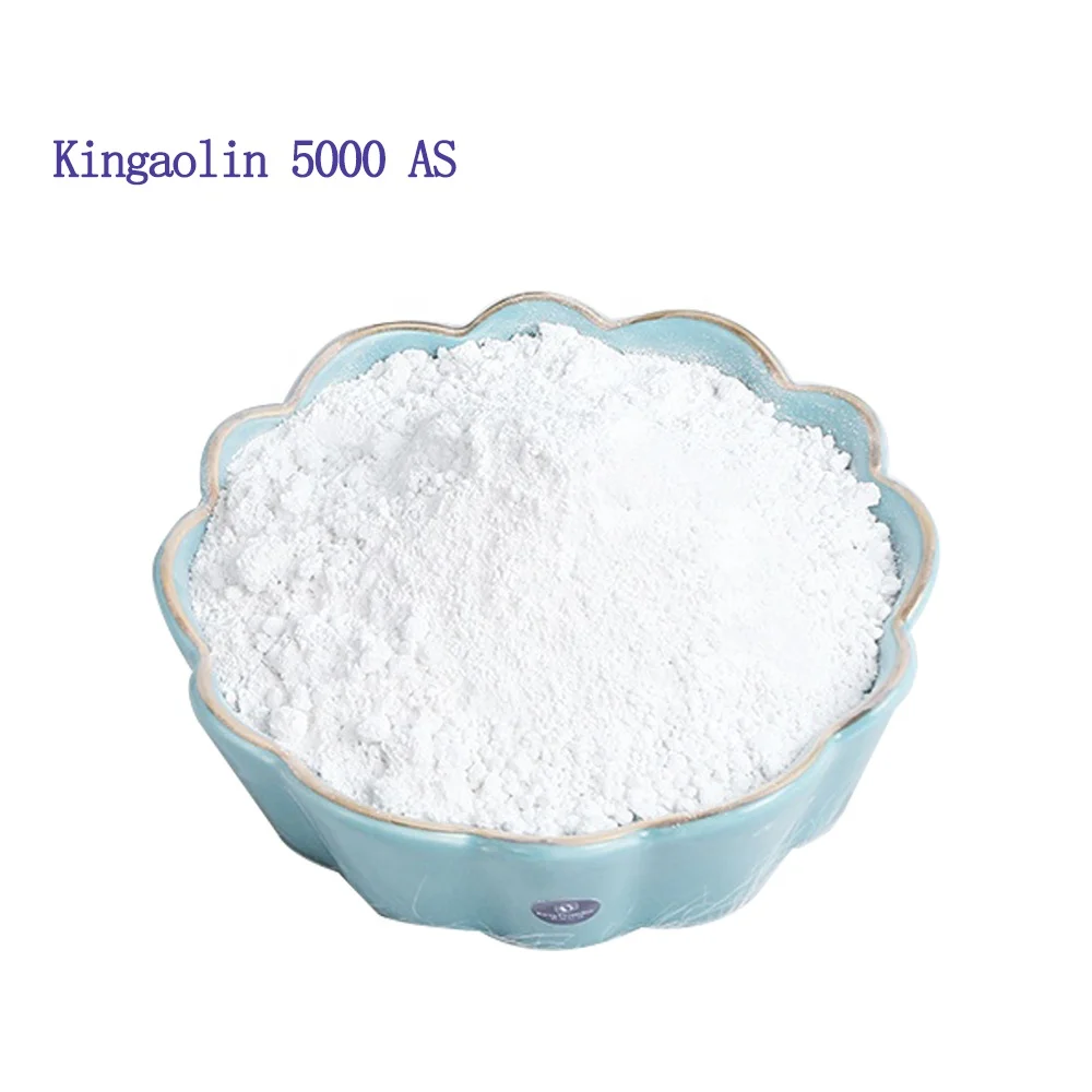 Kingaolin 5000 AS High Purity Low Heavy Metal Content Calcined Clay Kaolin Powder Factory for Cosmetic Kaolin Manufacture
