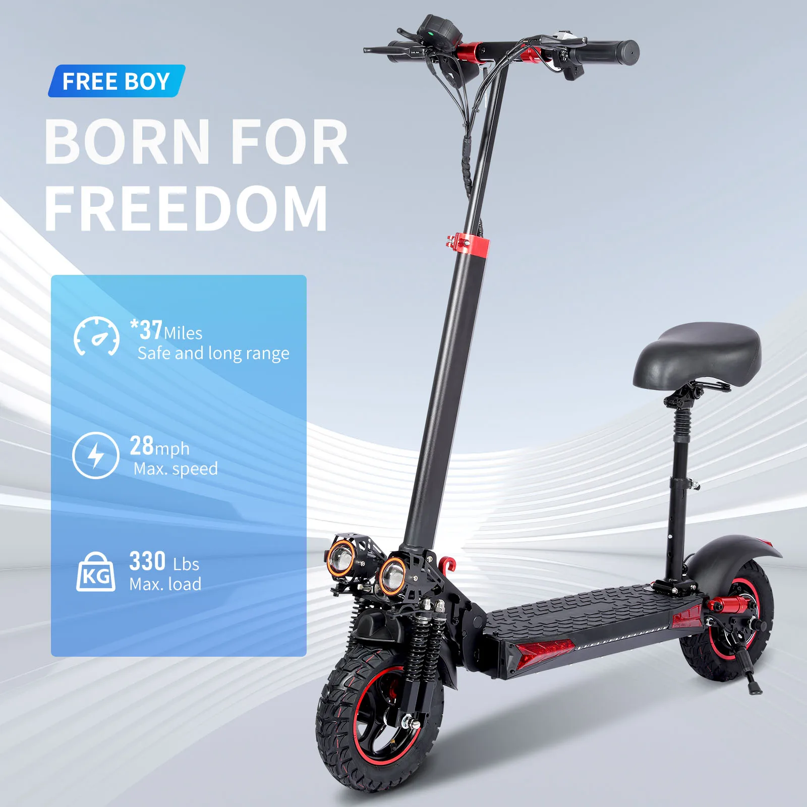 Factory wholesale 55km/h fast speed electric scooter 800w 1000w 11inch 10inch Off road smart Display electric scooter with seat