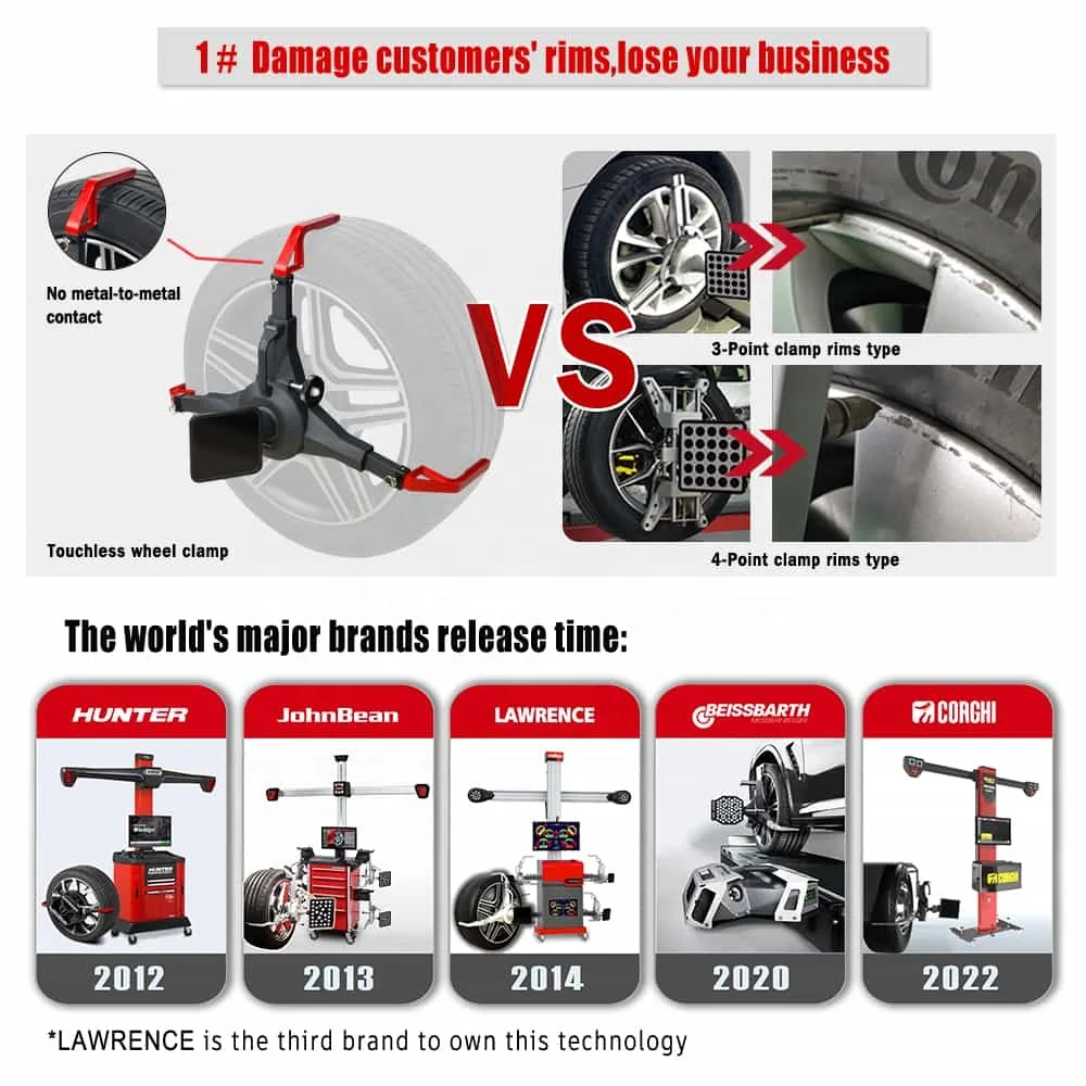 New Customized Workshop Equipment touchless wheel alignment and Tools Tire Service Tire Changer Wheel Balancer Combo with CE