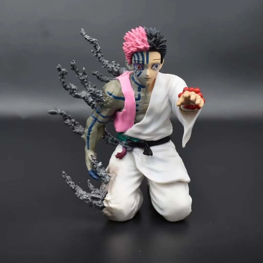 Hot selling anime cartoon model Demon Slayers Half-human half-ghost Akaza Hakuji action figure