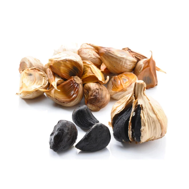 packaged original japanese fermented black garlic as natural health food