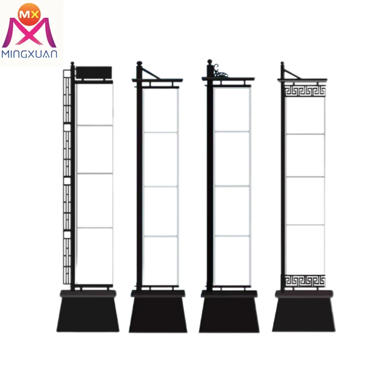 Outdoor Truss Displays Racks road flag banner street metal poles Decoration Wind resistance