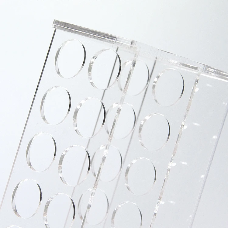 Laboratory clear acrylic display test tube stand holder