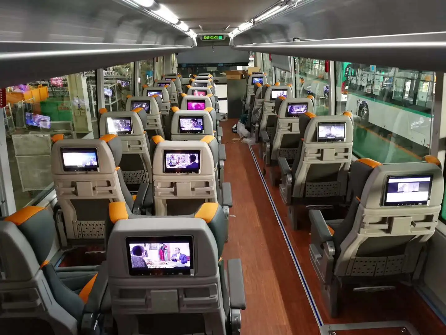 LTIME 7 Inch Seat Back android monitor  Buspad for Bus VOD entertainment system with wifi headrest LCD tft touch screen