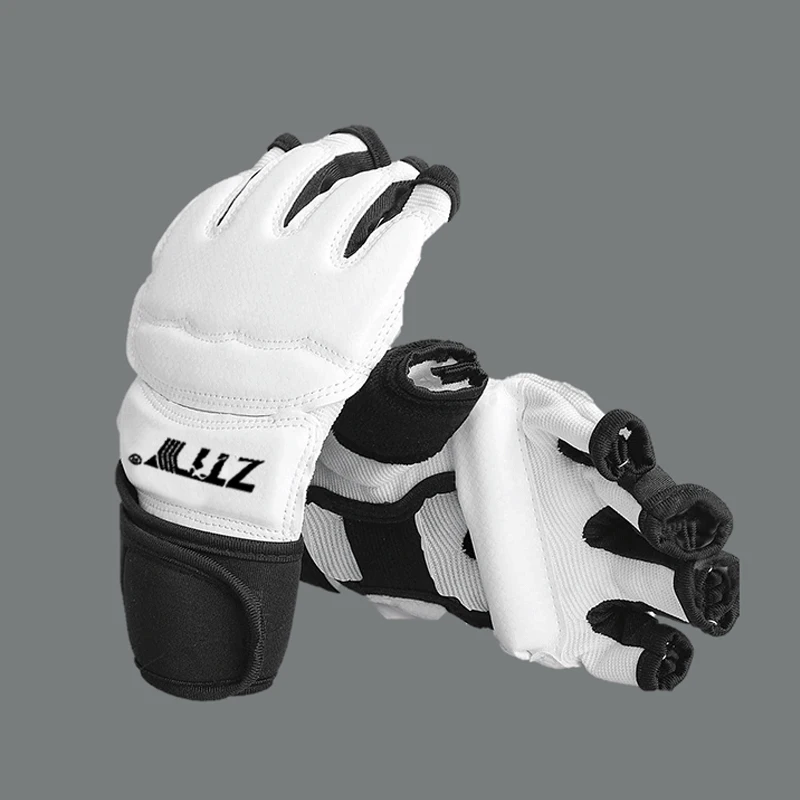 White TKD hand protector gloves taekwondo equipment
