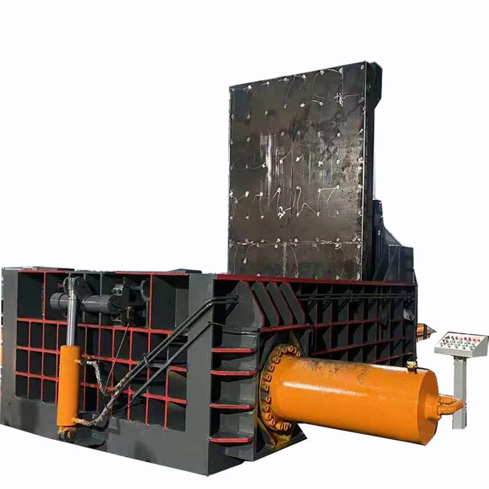 fully automatic hydraulic piston waste car and truck baling press machine