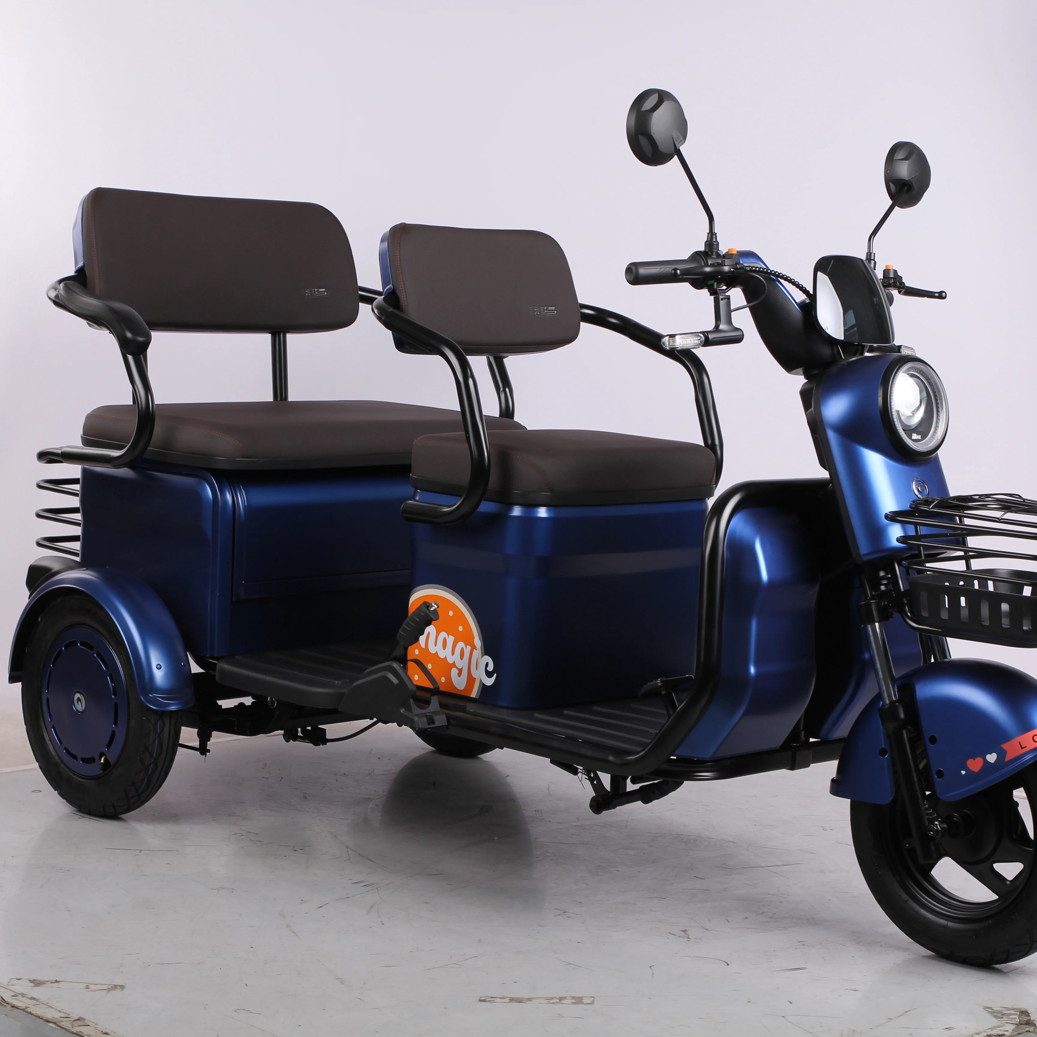 Big power  motor power 3 wheel electric passenger tricycle with EEC approve three