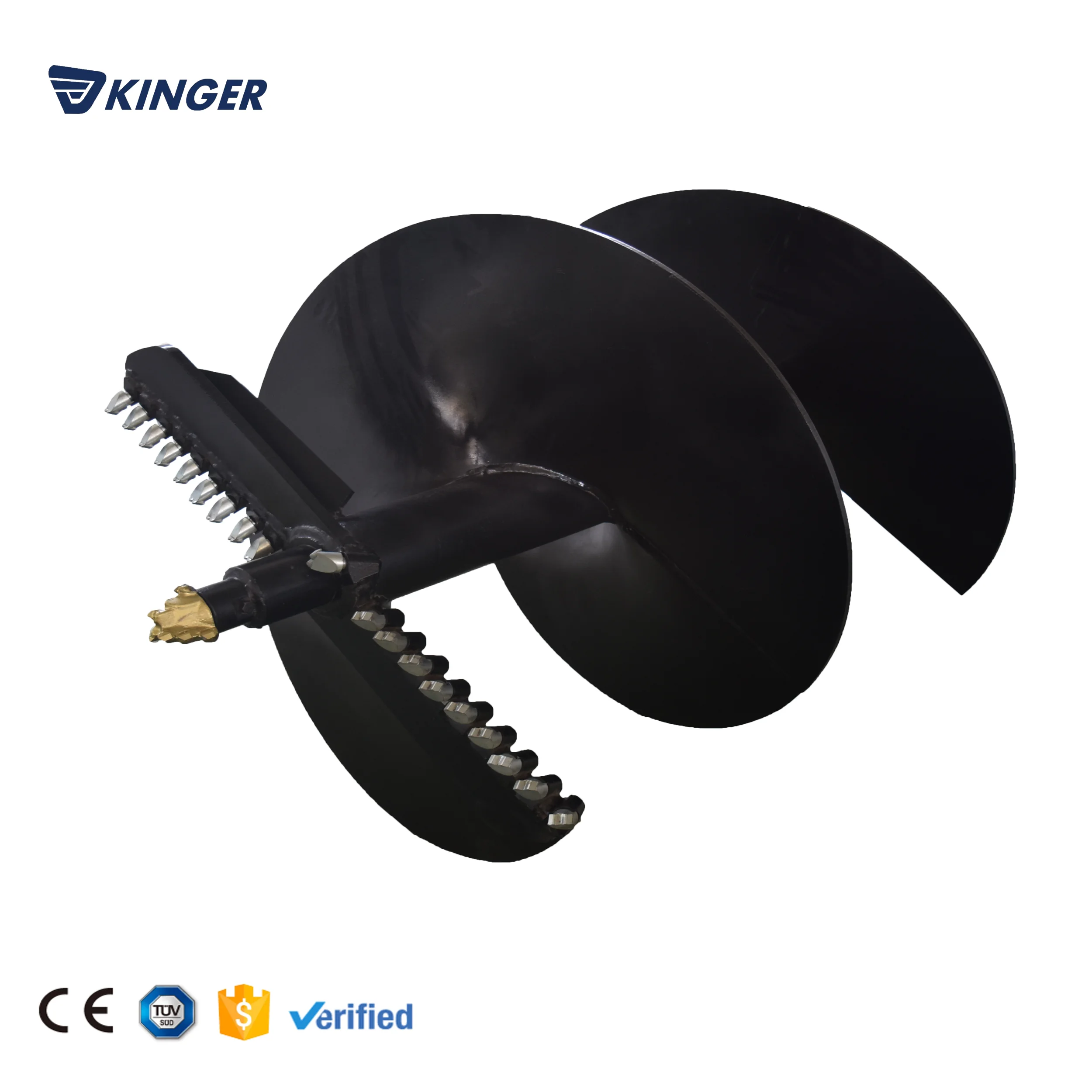 Good welding auger drill rod with diameter 100mm to 2000mm attachmnt hydraulic earth auger