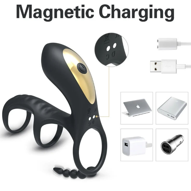 Male Ejaculation Delay Cock ring Penis 10 vibrating Vibrating Ring Strap Dildo G spot Vibrator Dick Enlargement Extender for men