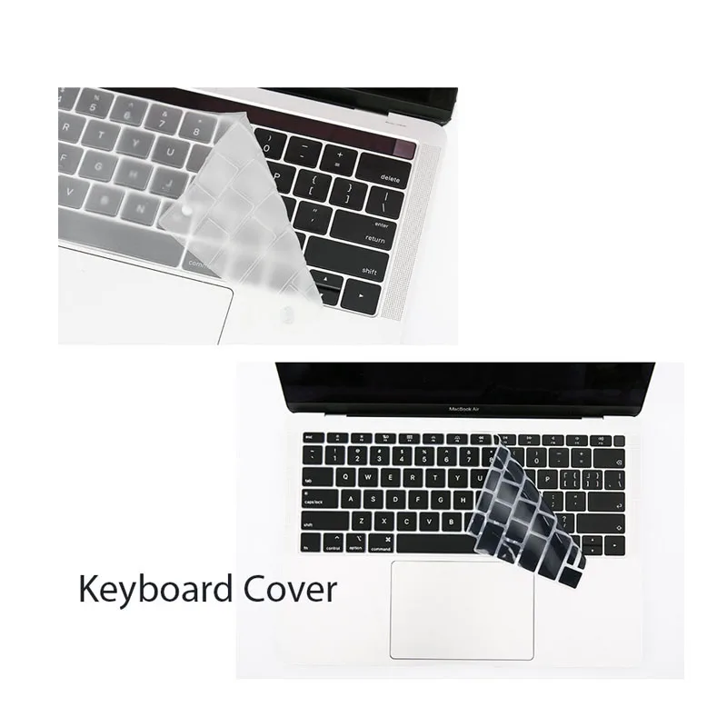 Colorful Waterproof Silicone Laptop Keyboard Protector Cover For Macbook Pro 13 Inch