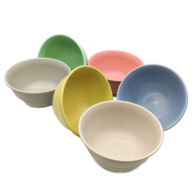 Restaurant School kitchen mixing bowl set eco-friendly bamboo fiber salad bowl base plastic bowl
