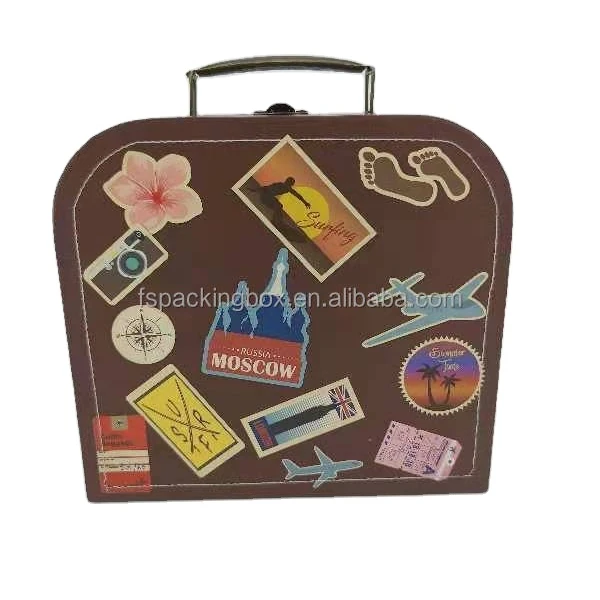 hard cardboard suitcase box have 900pcs in stock