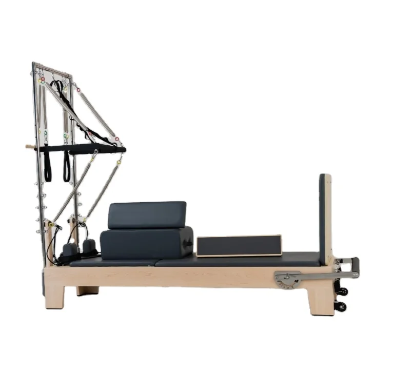 Wood Customized new arrival machine with tower home studio gym machine pilates reformer half trapeze