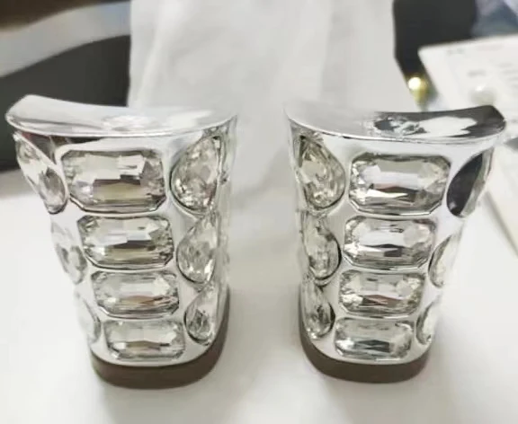 New Custom Products Top Fashion Western Heel of Shoe Crystal Stone