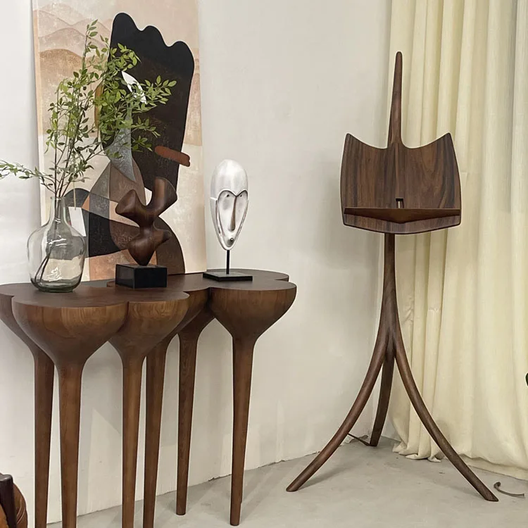 Decorative Arts Furniture Solid Walnut Music Stand Home Decor Living Room Extraordinary Lectern Book Stand