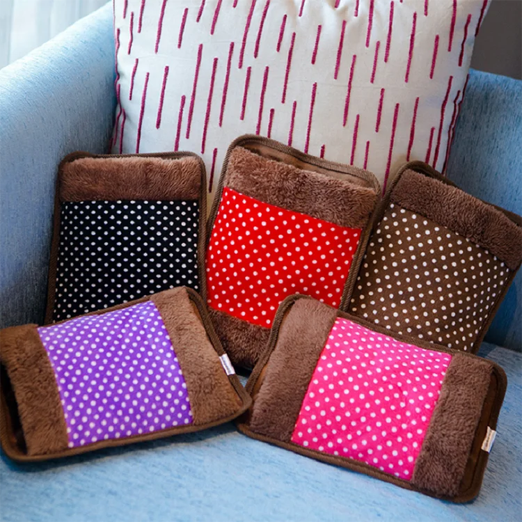 Перезаряжаемый мини-резиновый электрический грелка для горячей воды с крышкой