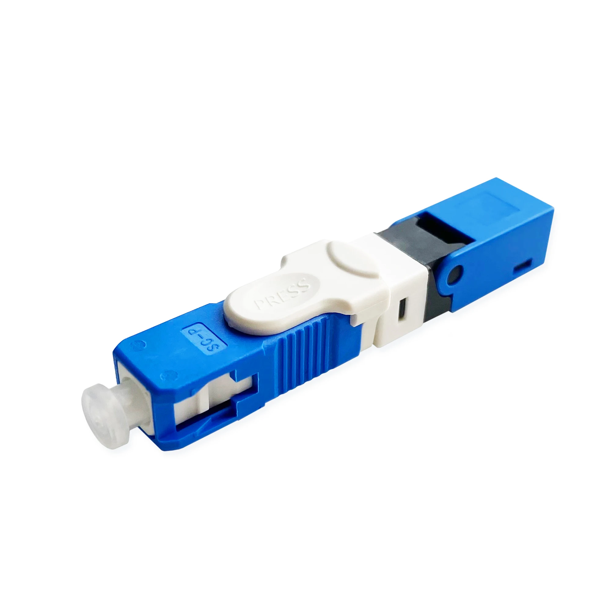Ftth fiber optic equipment indoor cable duplex quick adapter st fc sc lc upc apc fast connector