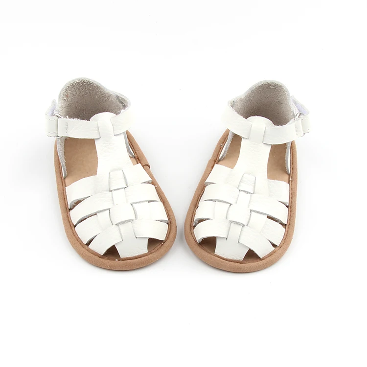Shenzhen Wholesale Baby Summer Genuine Leather Infant Sandal Girls Shoes