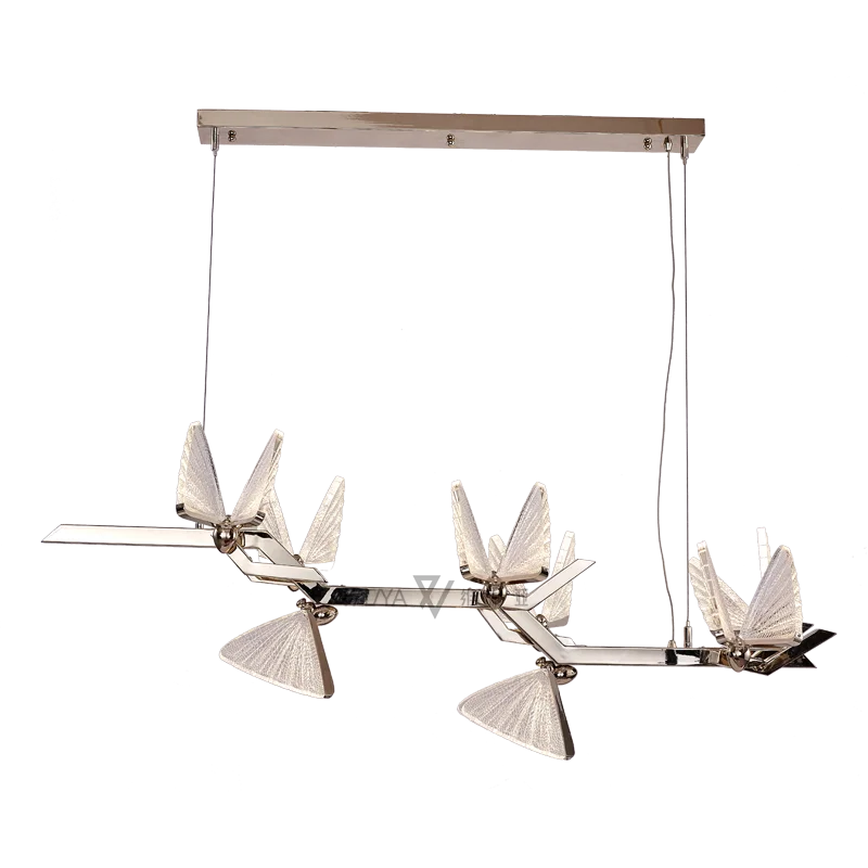 Modern LED Light Butterfly Organic Acrylic Home Romantic Dream Dining Room Chandelier