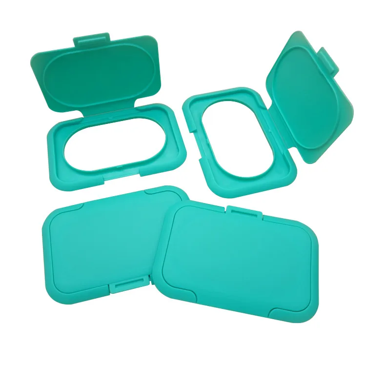 Hot New Product Plastic Wet Wipe Containers Flip Top Cap Reusable Wet Wipes Cover Lid