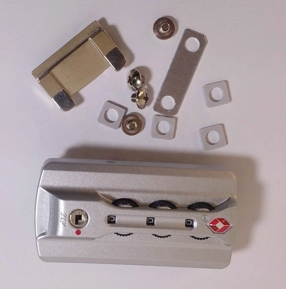 TSA accepted combination box lock/TSA Combination travel bag Zipper Lock/Travel suitcase accessories TSA lock