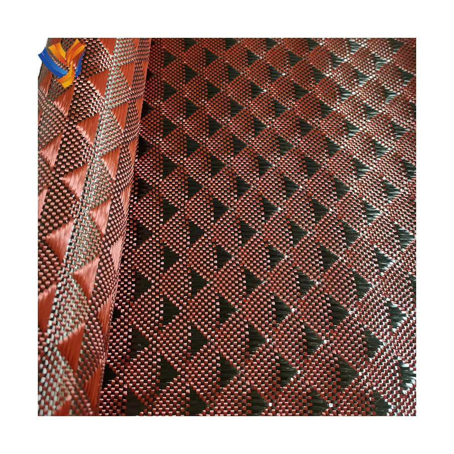 Best Quality Carbon Fibre Fabric Aramid Hybrid Fiber Fabric colorful carbon hybrid fabrics cloth