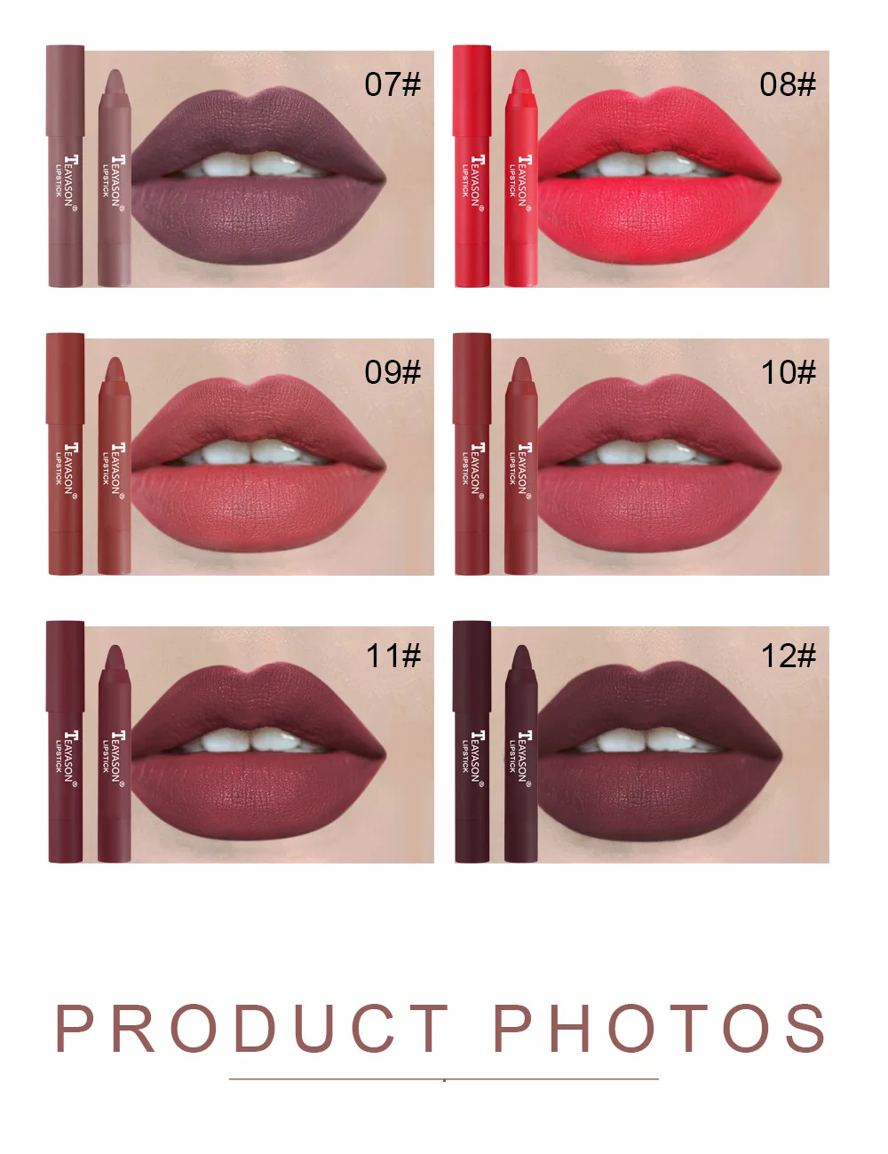 Private label can be customized Make-up 12 lipstick set matte mist female gift box vegetarian no