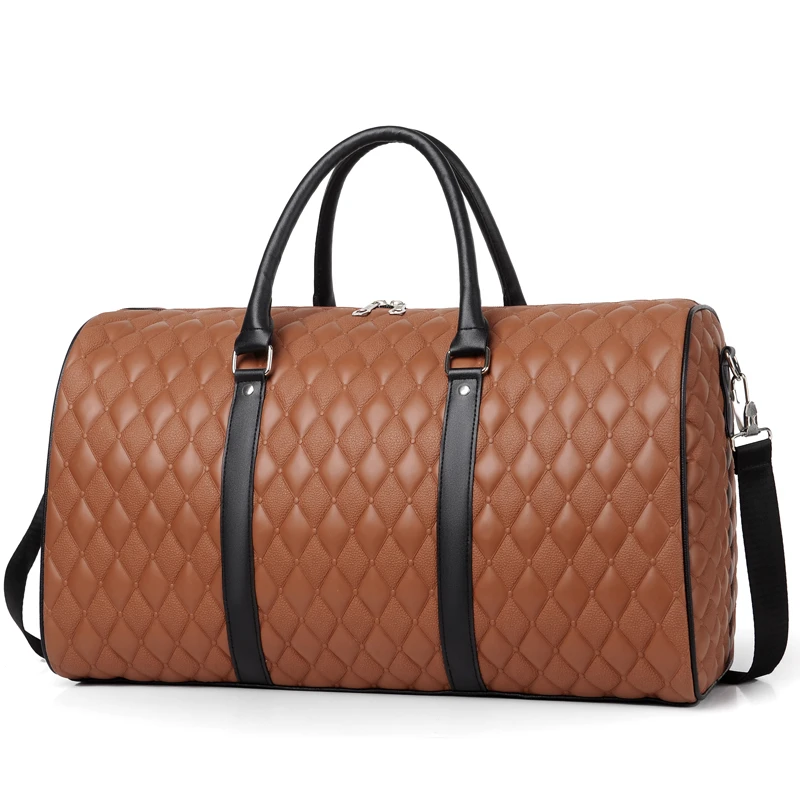 Новая складная дорожная расширяемая Экологичная водонепроницаемая кожаная сумка из искусственной кожи для деловых поездок Мужская Портативная сумка для спортзала