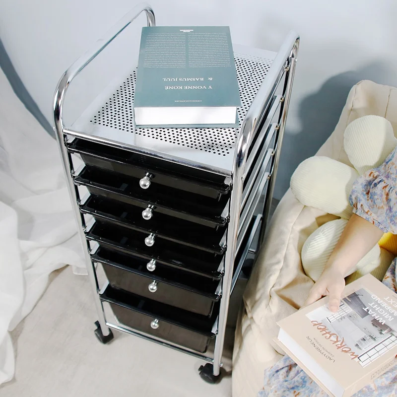 GMJ  Wholesale  Manufacturer Home Trolley Cabinet 15 Tier Plastic Storage Drawer Cart