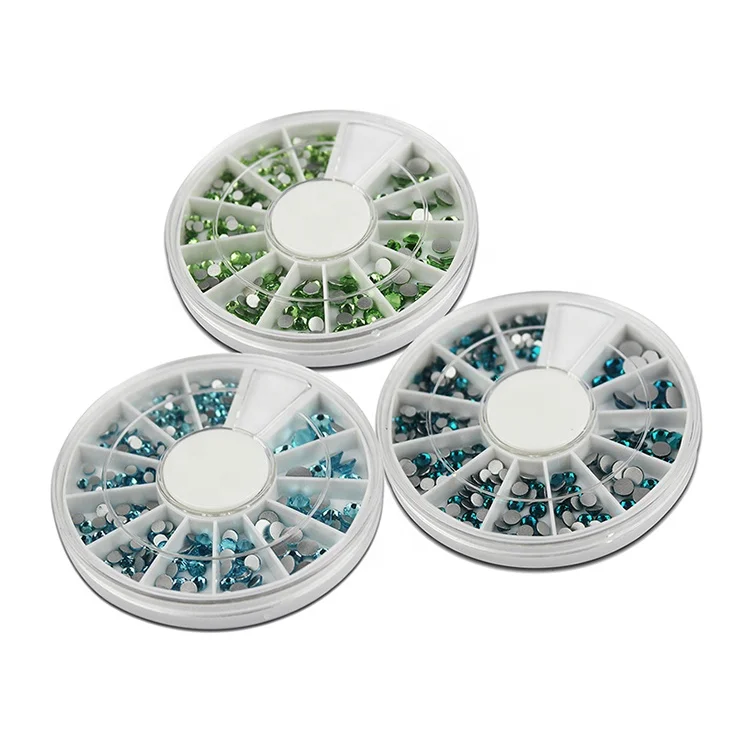 your Brand Logo Blue Charm New Glitter Rhinestone 3d Nail Decoration Crystal Nail Jewelry Accessories for nail decorating art