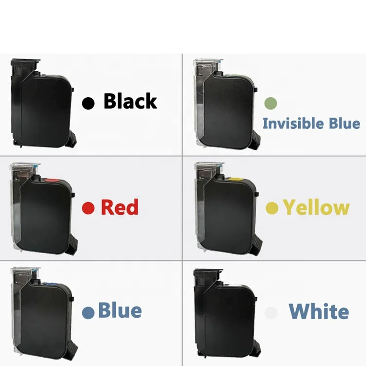 Compatible HP 45 Water based solvent based white black blue red Invisible color ink cartridge for TIJ inkjet printer