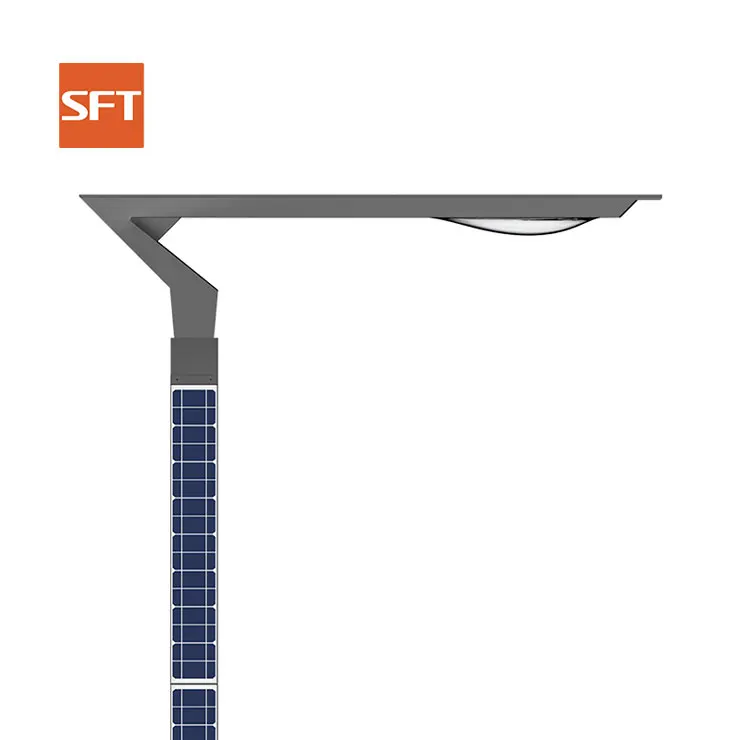Wind resistant Vertical solar Solar Street Light Outdoor Emergency Light with PIR Motion Sensor All-in-one Street Lamp