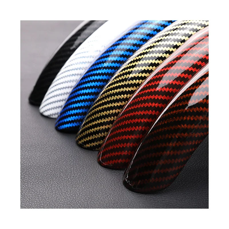 Newest glossy carbon fiber universal steering wheel cover anti slip suede pu leather car handle interior accessories wholesale