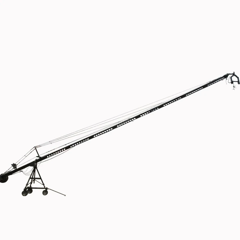 Professional 12 meters 2-Axis Pan Tilt Head Jimmy Jib Crane for Video and Film Camera