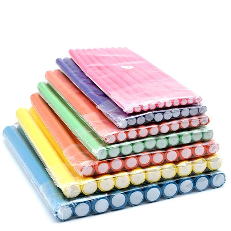 42 sponges flexible curls curling rods magic hair roller hot sales heatless curling rod