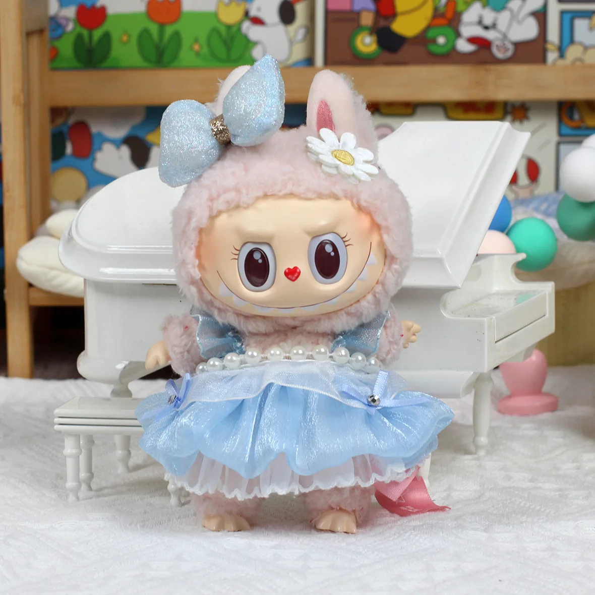 Only Clothes Wholesale Labubu Baby Clothes Vinyl Blind Box Pendant Doll Clothes