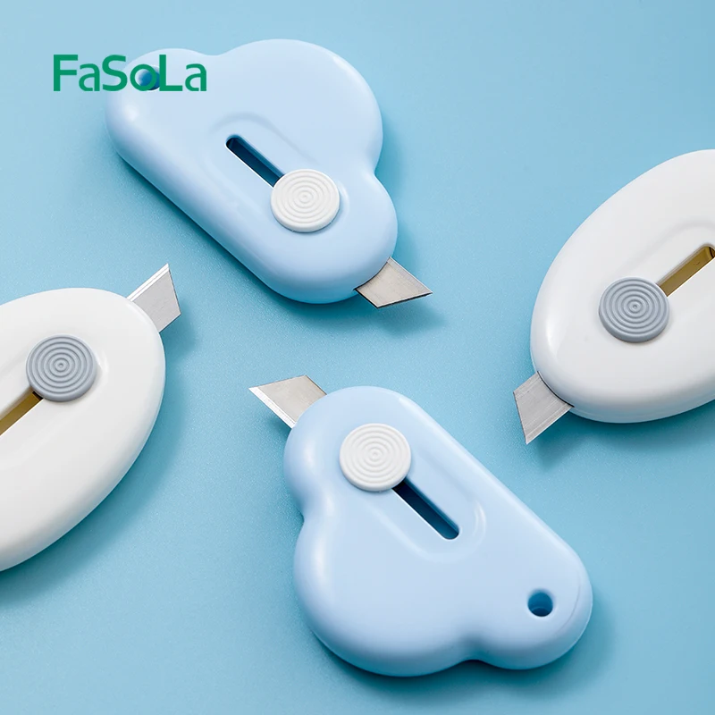 Универсальный нож FaSoLa, мини-бокс, открывалка для упаковки, раскладушка, Магнитный брелок с купоном для обрезания фотографий