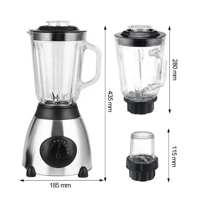 Factory Supply Electric Juicer Portable 2 In 1 Household Smoothie Electric Table Kitchen Cooking Dry Food Wet And Dry Blender