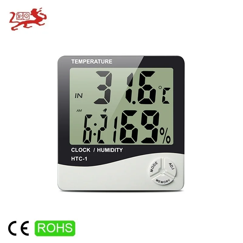 Bath Room Digital LCD Commonly Used Instant Read Monitoring Indoor Thermometer