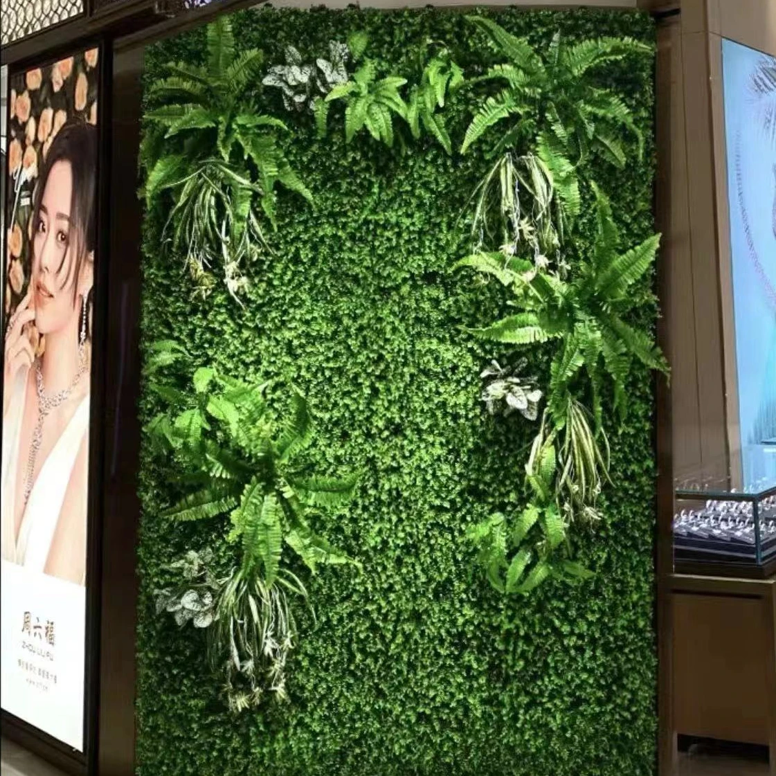 Hot Sale Decorative Plastic Boxwood Hedge Panel Artificial Plants Grass Green Wall for Vertical Garden