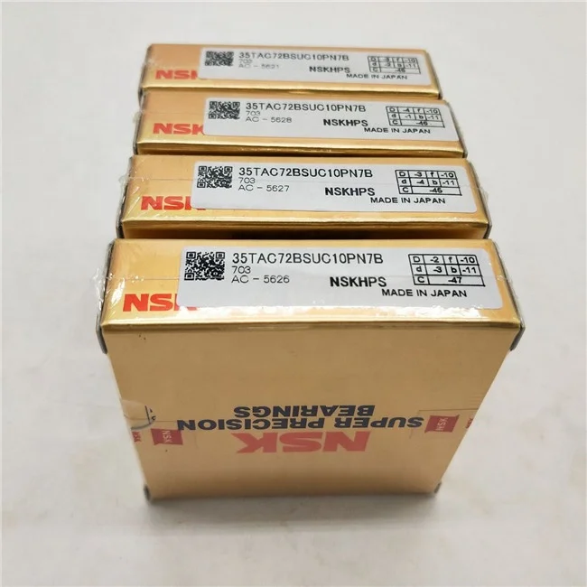 Japan nsk 40tac ball screw bearing NSK 40TAC72BSUC10PN7B 40x90x15 mm