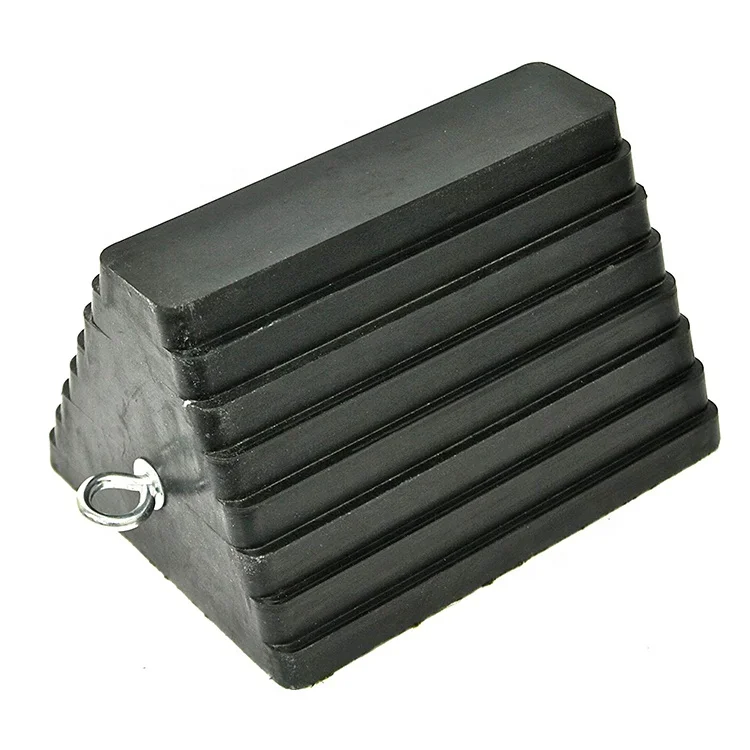 Car Truck rubber Trailer Motorcycle Aircraft heavy duty Ramp Wheel Chocks with screw handles